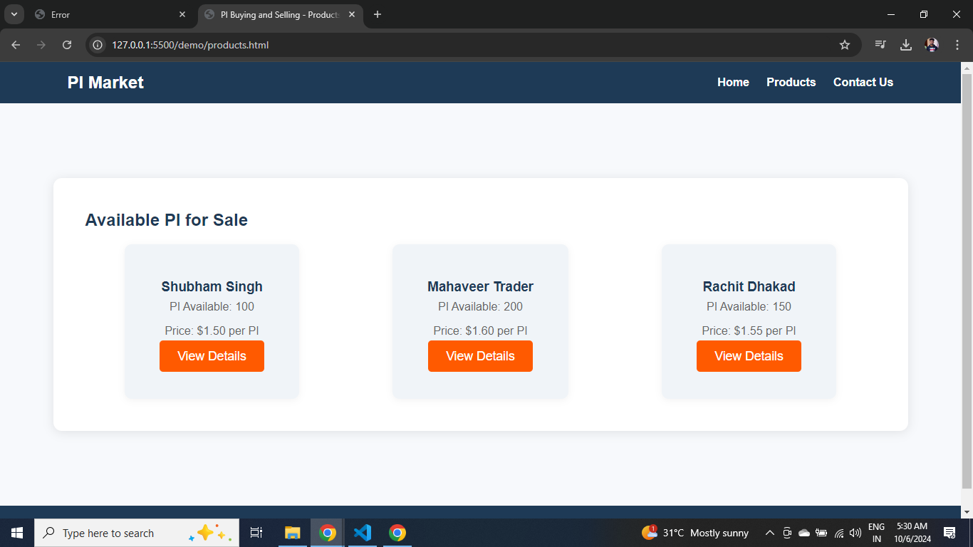Transaction Management Screenshot